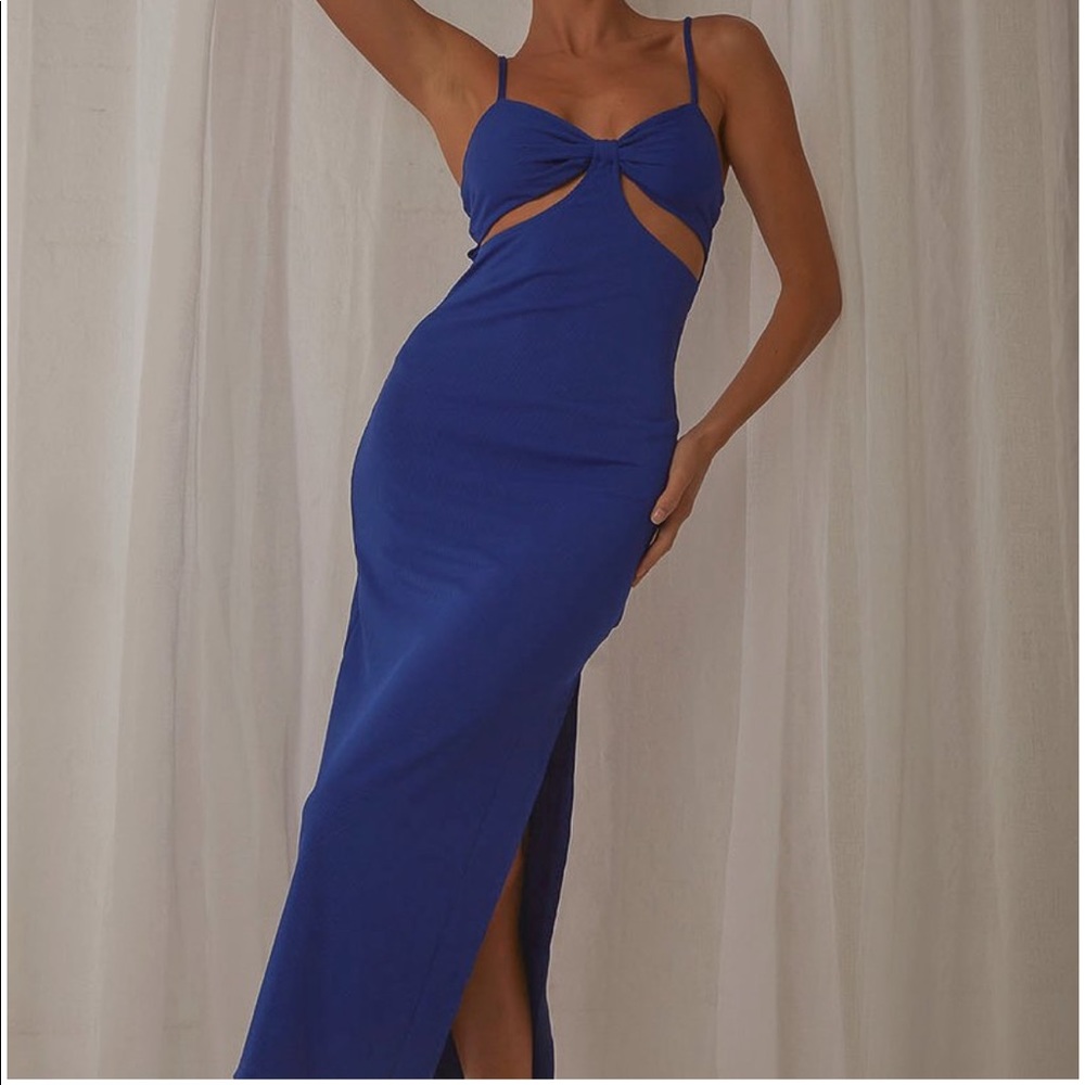 Peppermayo blue midi dress